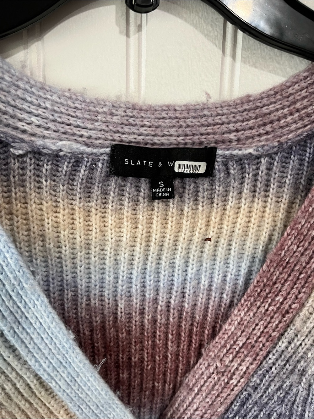 Gradient Ribbed Button-Front Cardigan Sweater - Pastel Multi - Picture 8 of 8